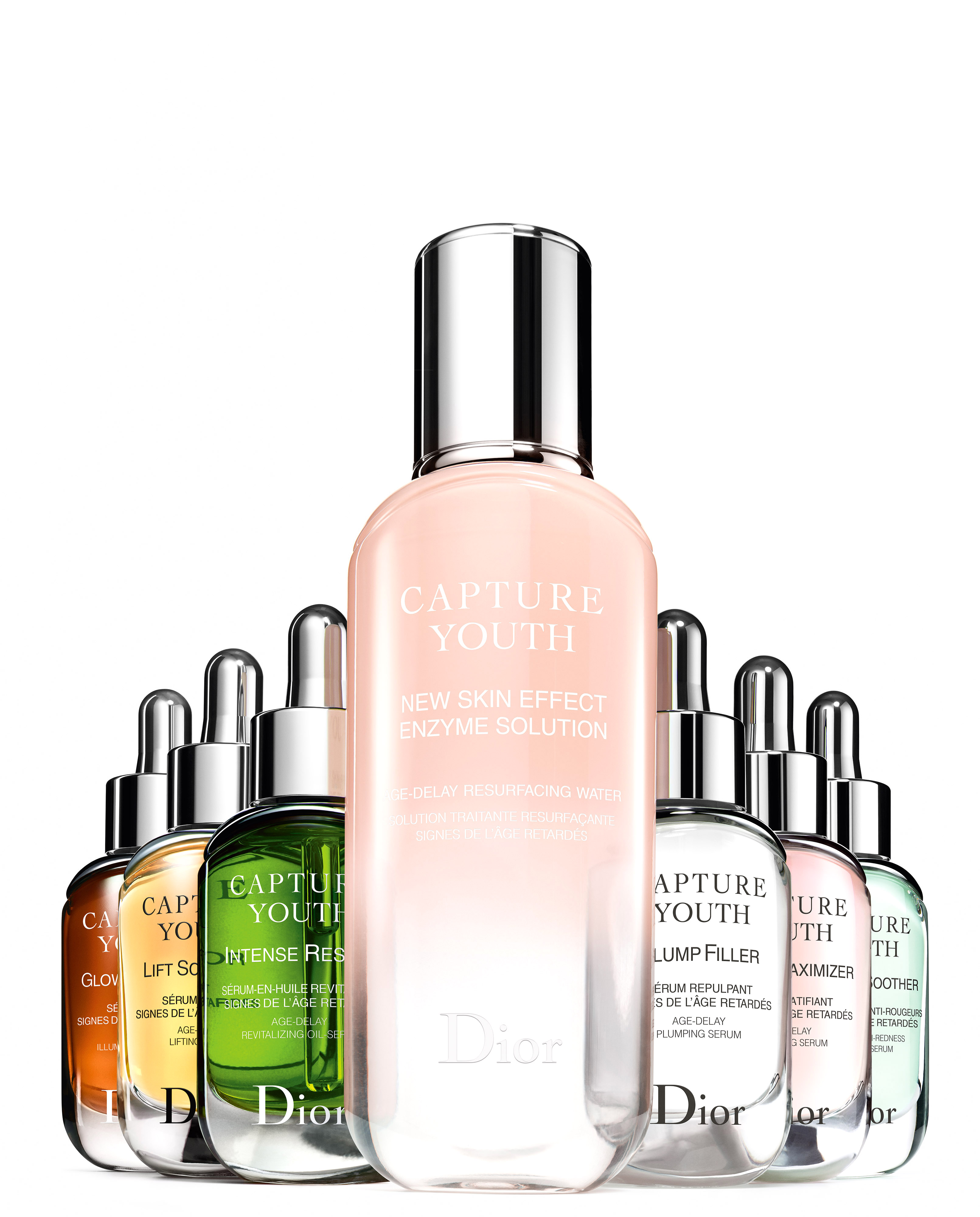 The latest addition to the Capture Youth line are the Intense Rescue, the Age-Delay Revitalizing Oil-Serum and the Age-Delay Resurfacing Water